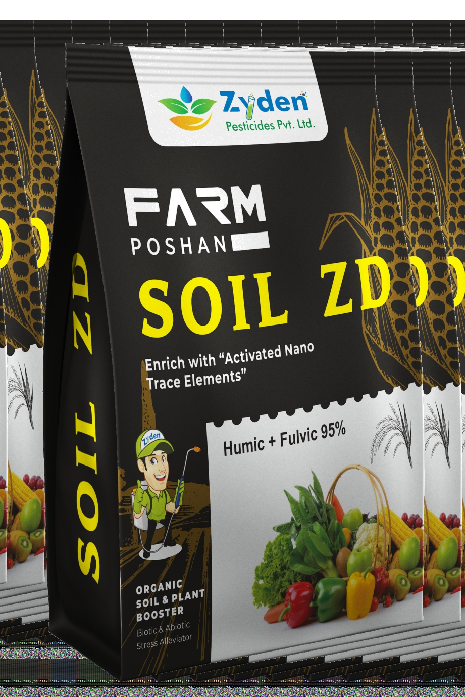 ZYDEN SOIL ZD Bio-Stimulants packaging