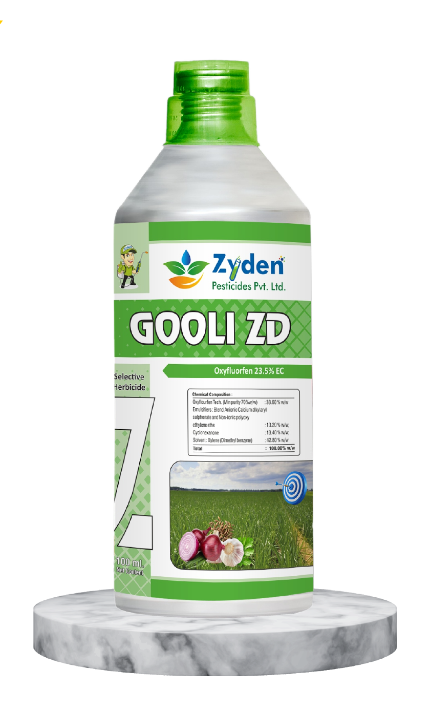 ZYDEN GOOLI ZD Herbicides packaging