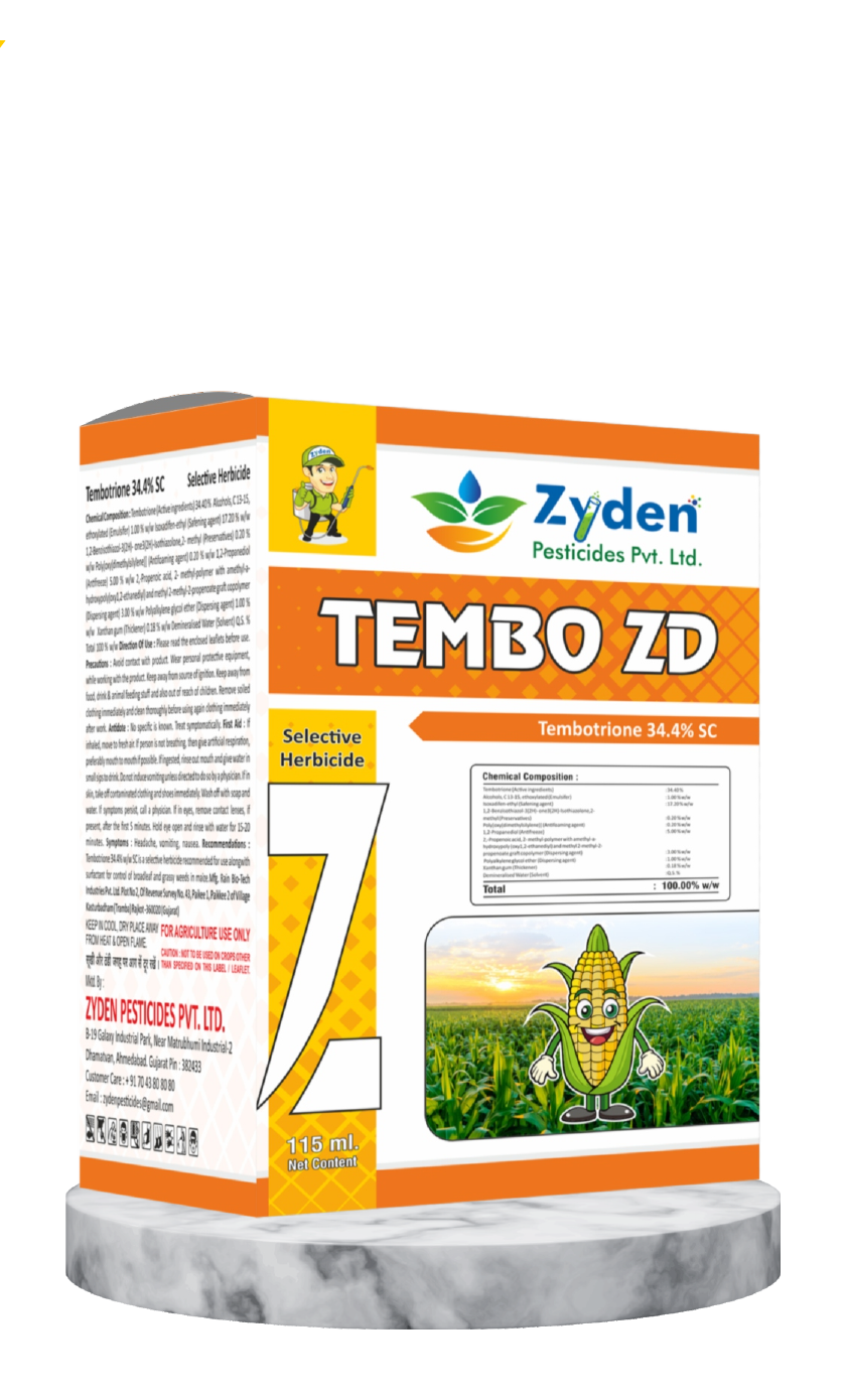 ZYDEN TEMBO ZD Herbicides packaging