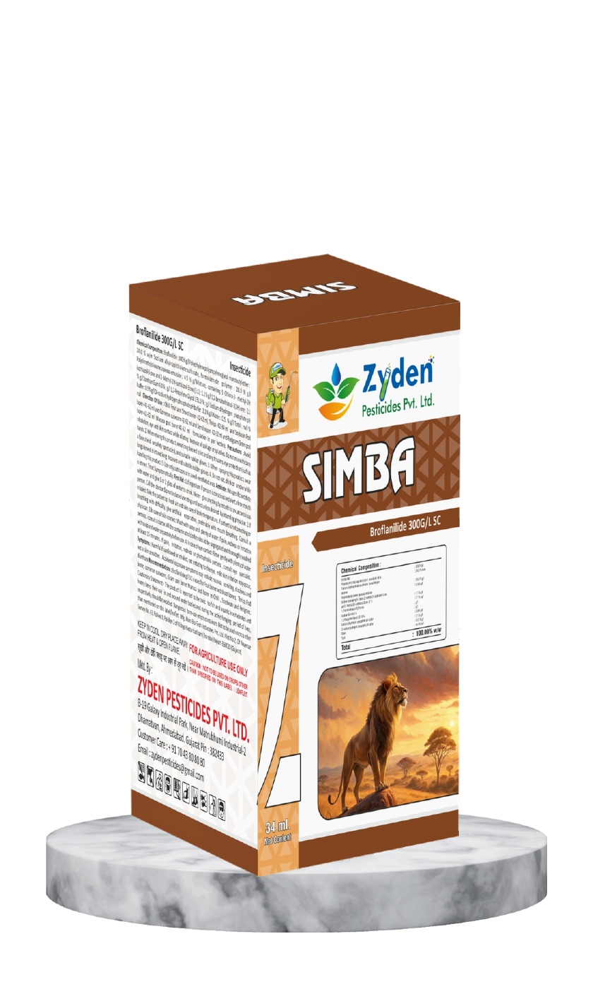 ZYDEN SIMBA Insecticides packaging